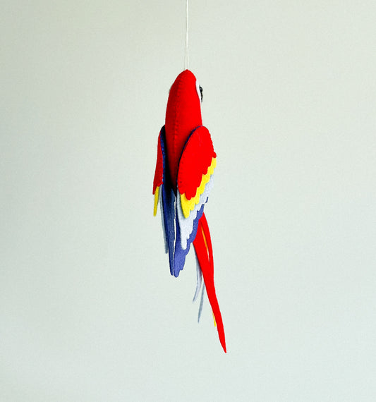 Handcrafted colorful Parrot Ornament