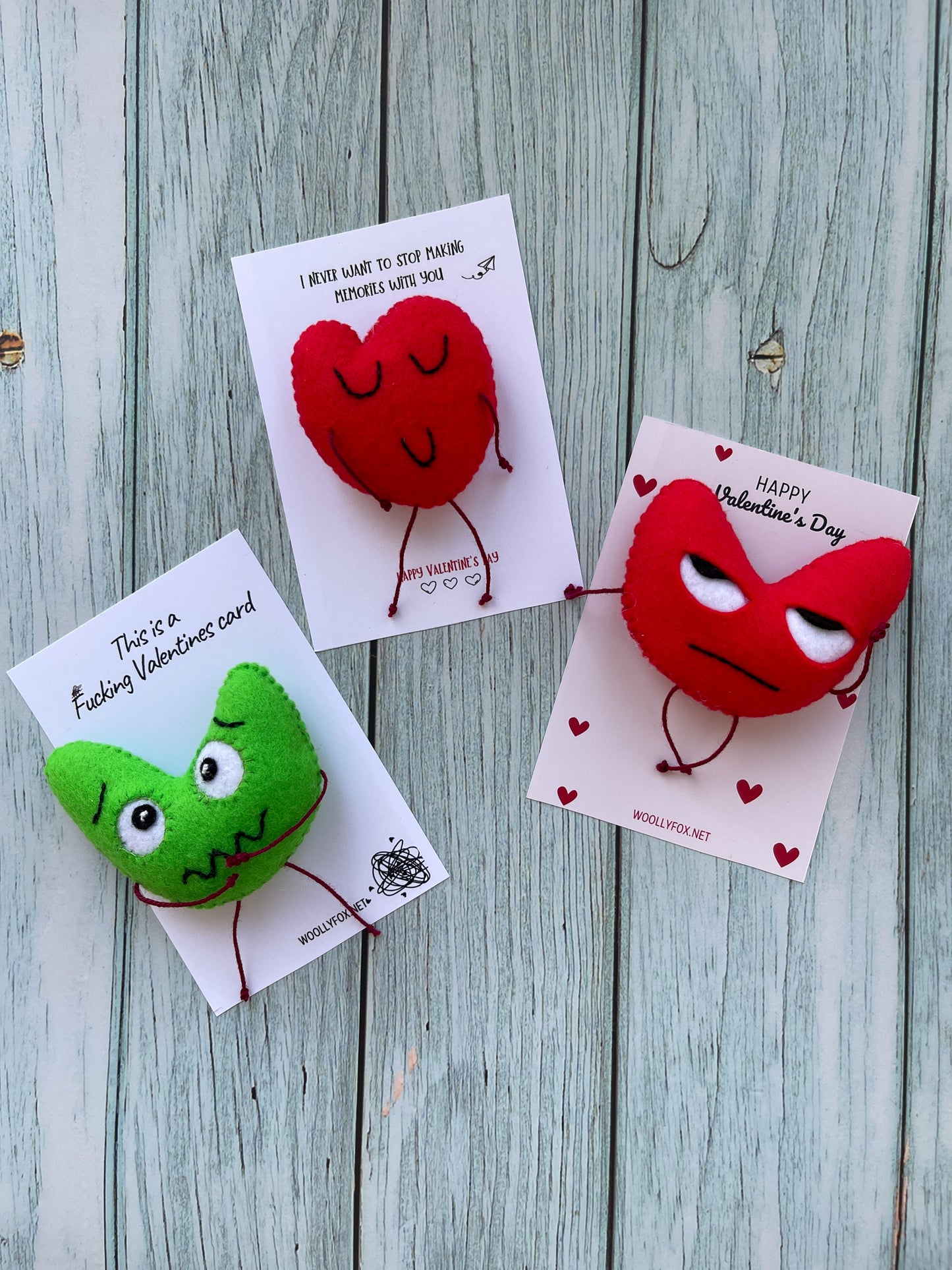 Love Heart Pocket Hug | Funny Heart Valentine’s Day card | Hand Sewn Felt Pocket Hug | Pick Me Up Gift |Girlfriend Boyfriend Letter Box Gift
