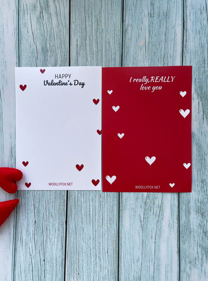 Black Cat Valentine's day card
