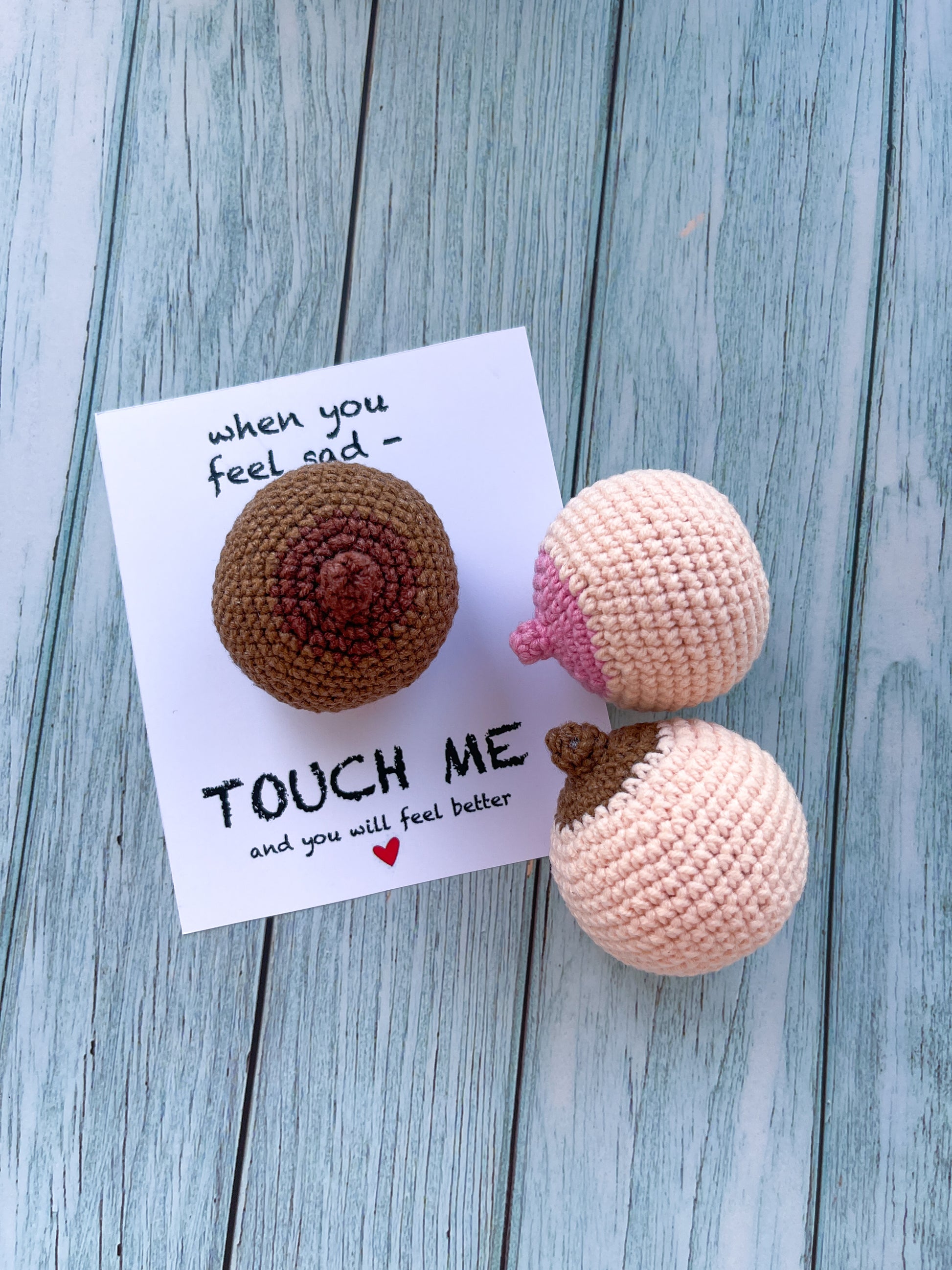 Touch me tits card | Breast Card