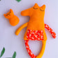 Plush fox toy, fox stuffed animal, Baby Comforter fox gift, toy for sleep