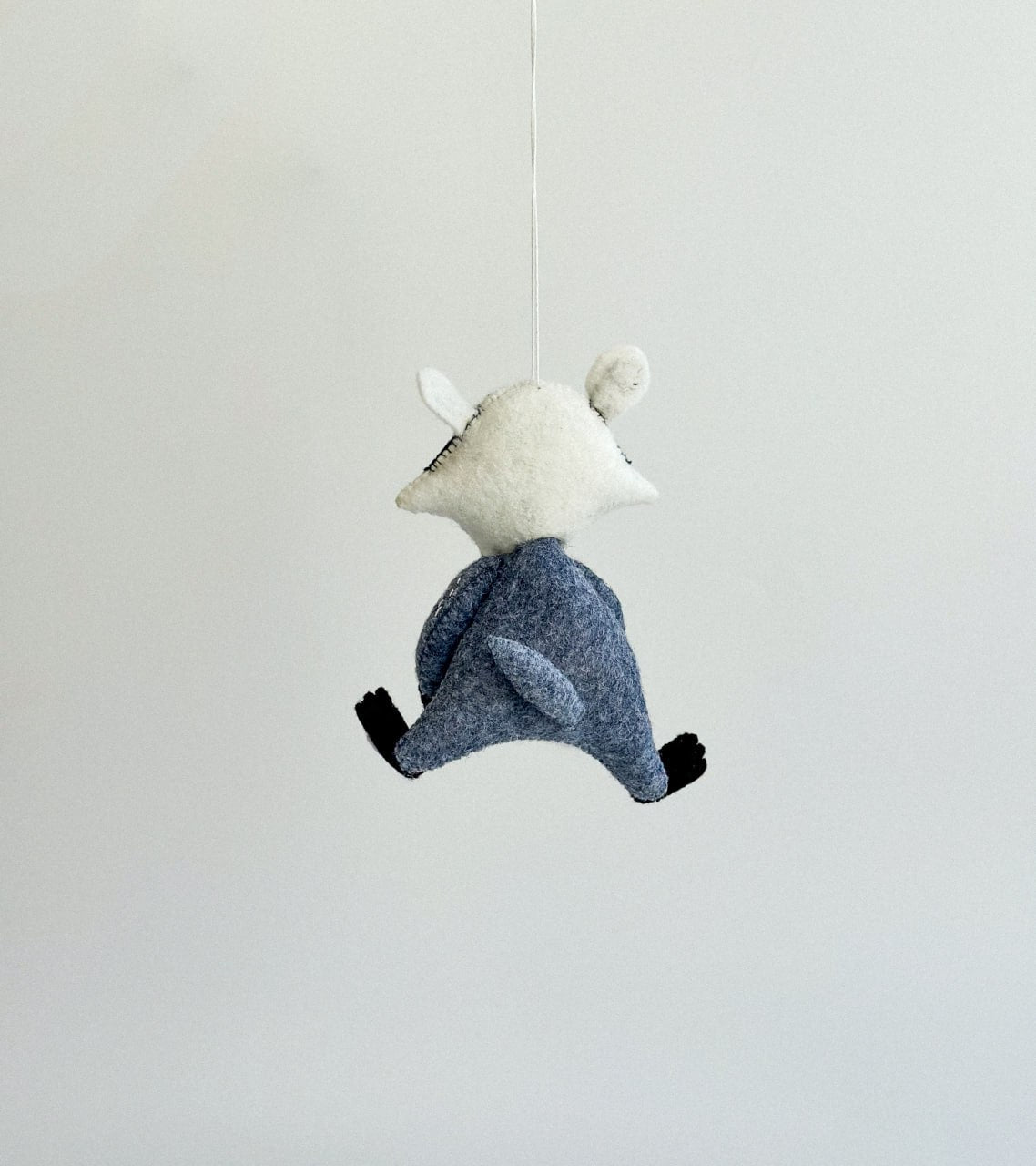 Badger Felt Ornament | Handmade Felt Toy | Woodland Animal Decor - WoollyFox