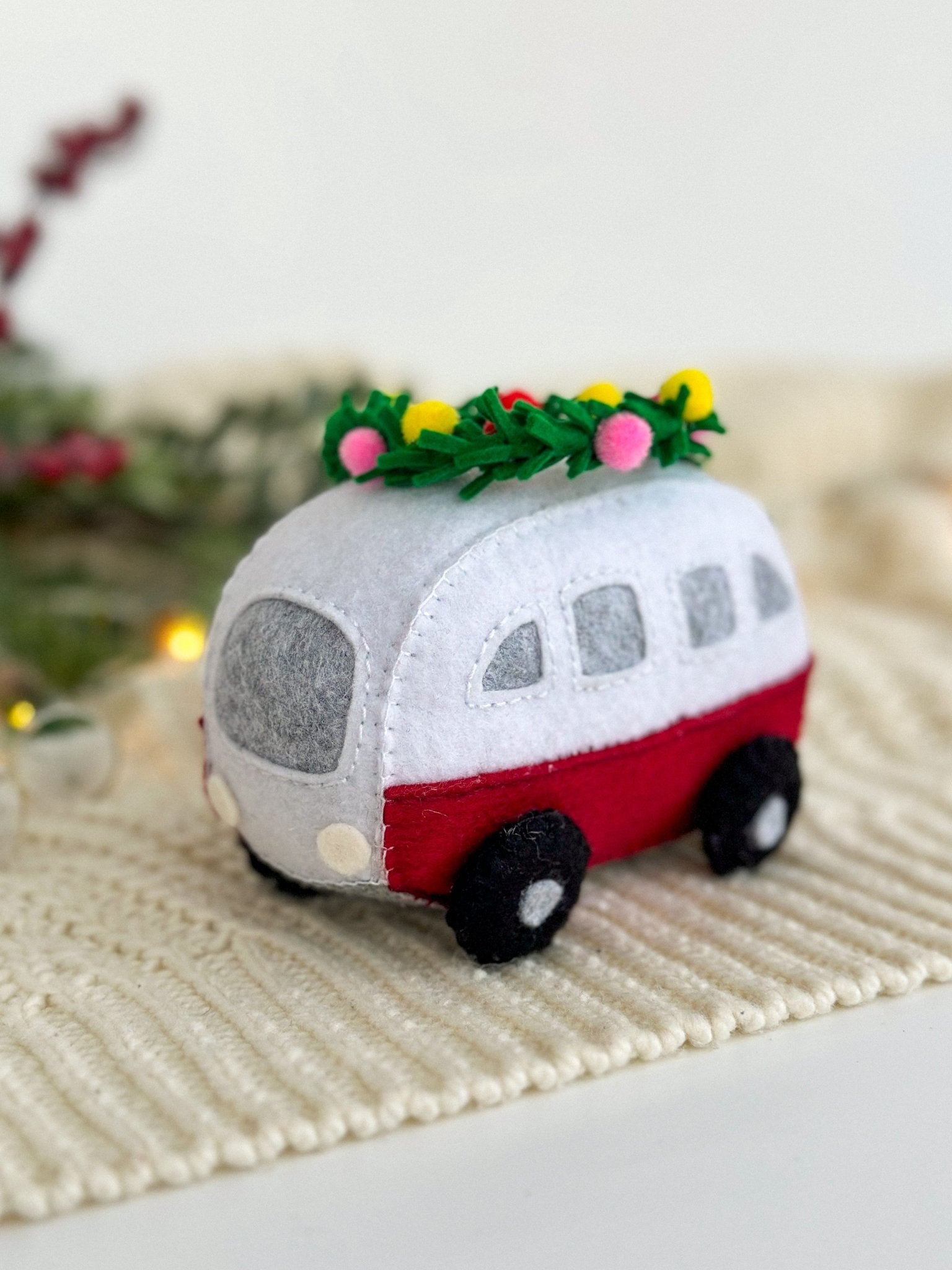 Bus Christmas Ornament Toy - WoollyFox