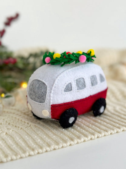 Bus Christmas Ornament Toy - WoollyFox