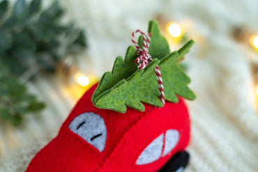 Car Christmas Ornament Felt - WoollyFox