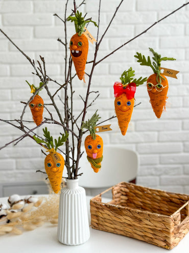 Carrot Decorations - WoollyFox