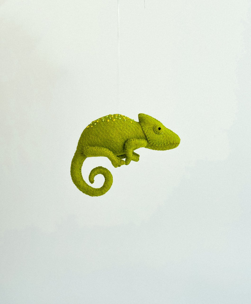Chameleon Felt Ornament | Handmade Felt Toy | Jungle Animal Decor - WoollyFox