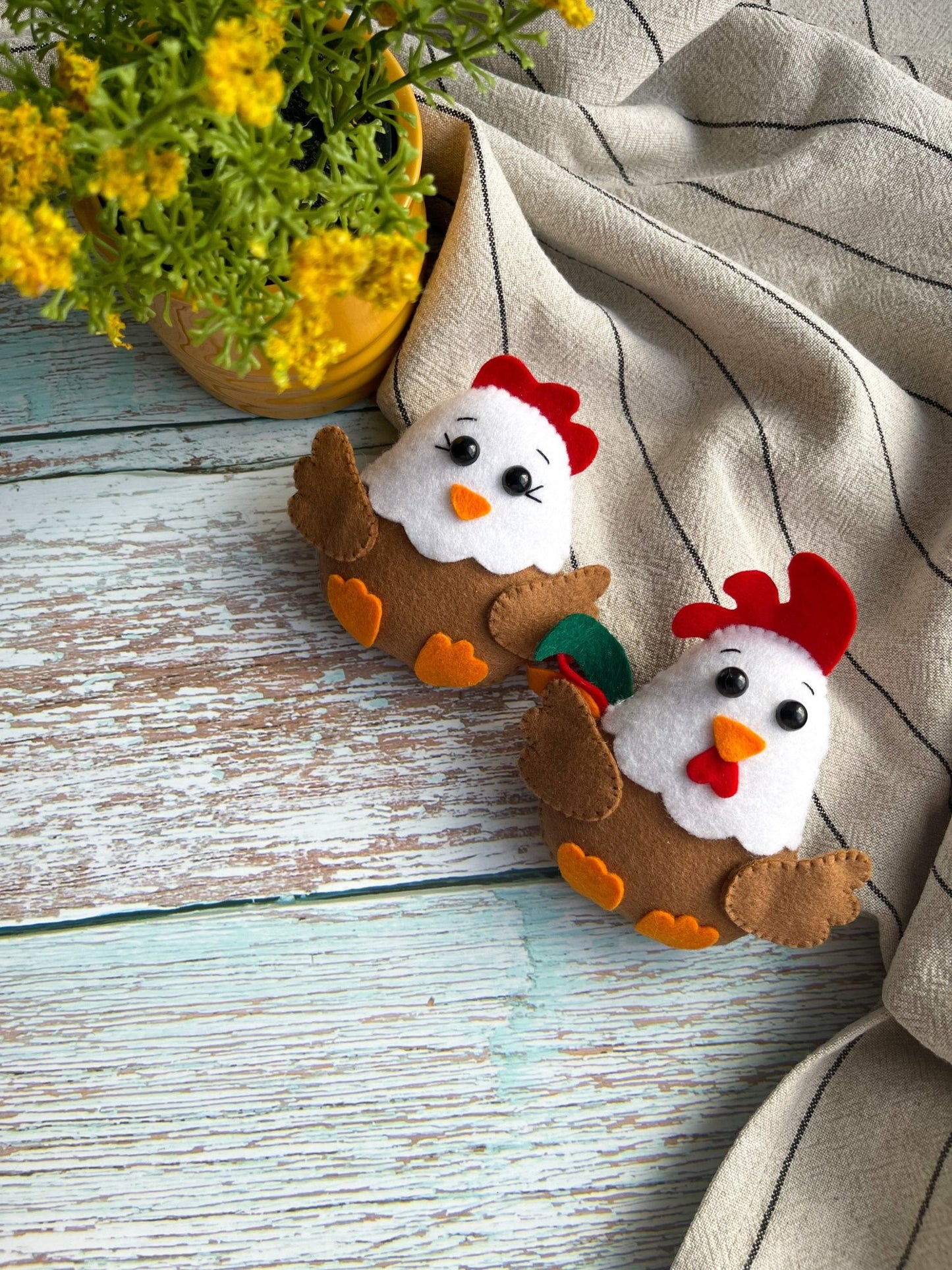 Chicken and Cuckoo Pattern PDF - WoollyFox
