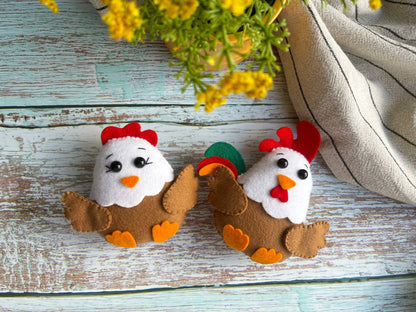 Chicken and Cuckoo Pattern PDF - WoollyFox