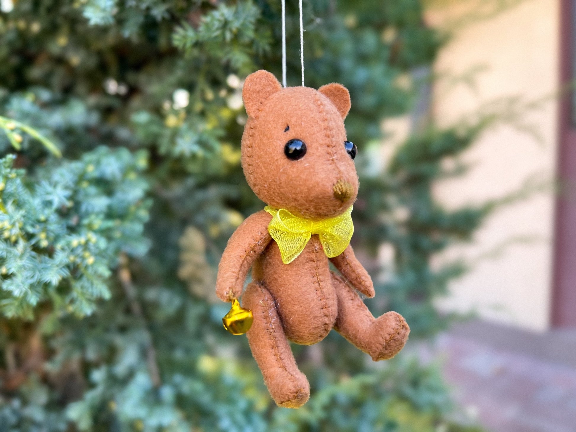 Christmas Bear Ornament - WoollyFox