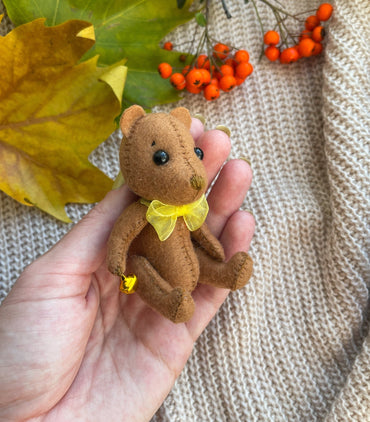 Christmas Bear Ornament - WoollyFox