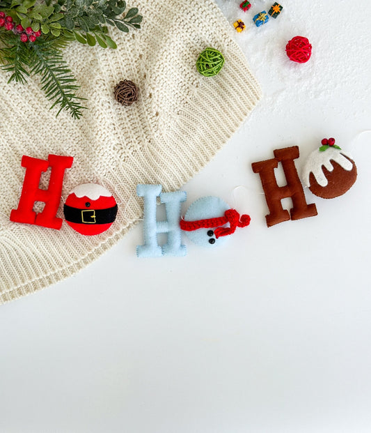 Christmas Garland Ho - Ho - WoollyFox