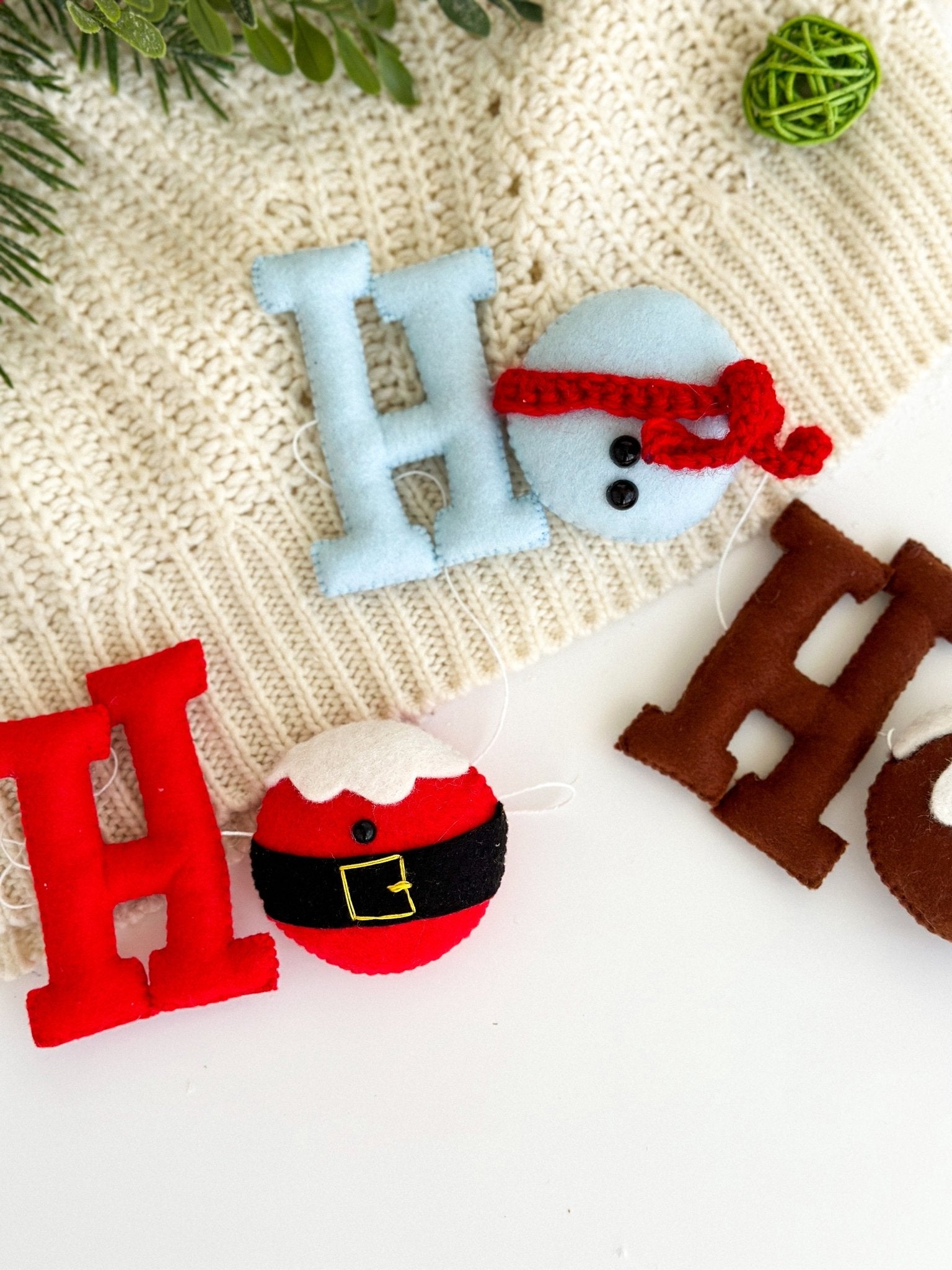Christmas Garland Ho - Ho - WoollyFox