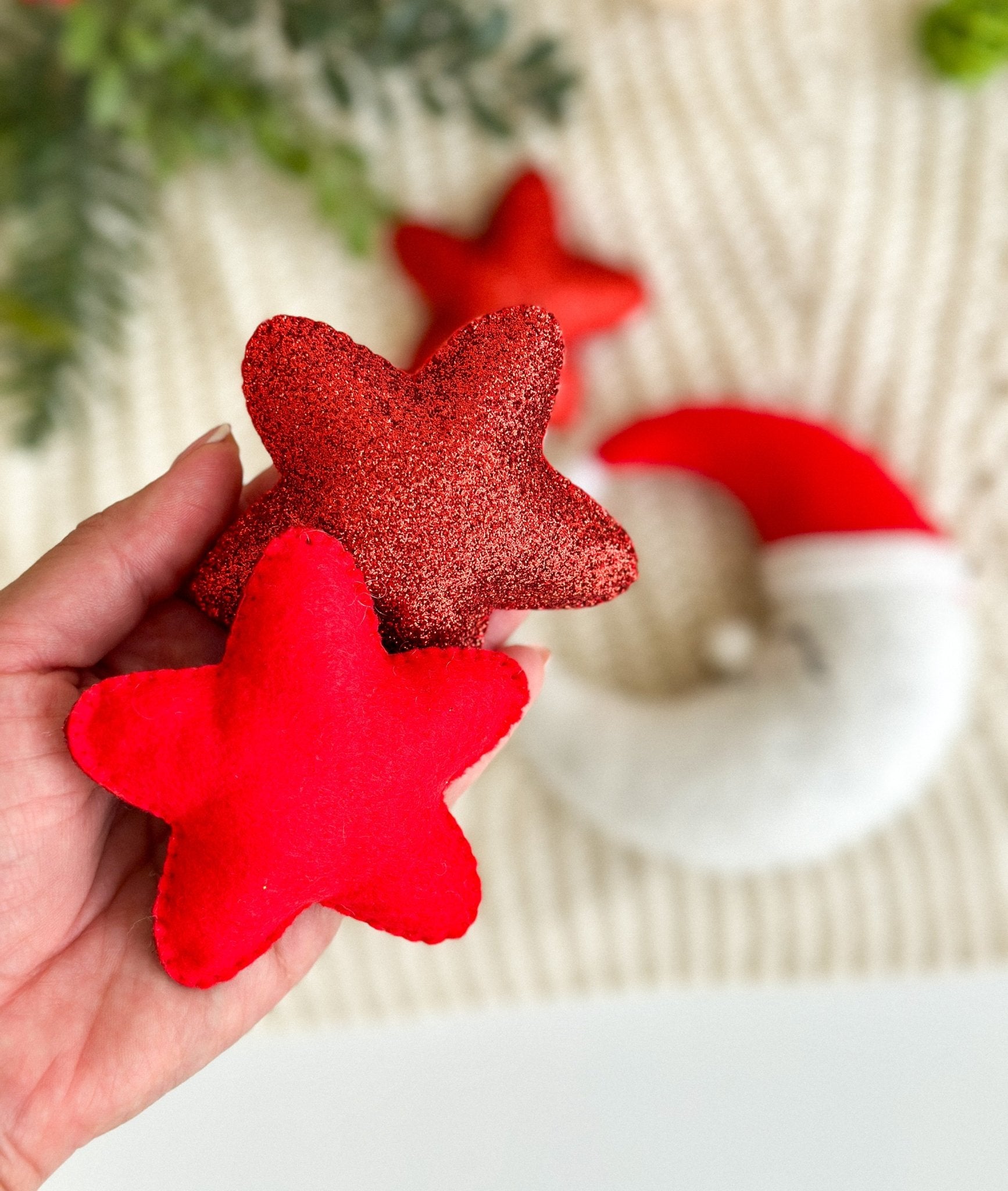 Christmas Ornaments Moon And Stars - WoollyFox