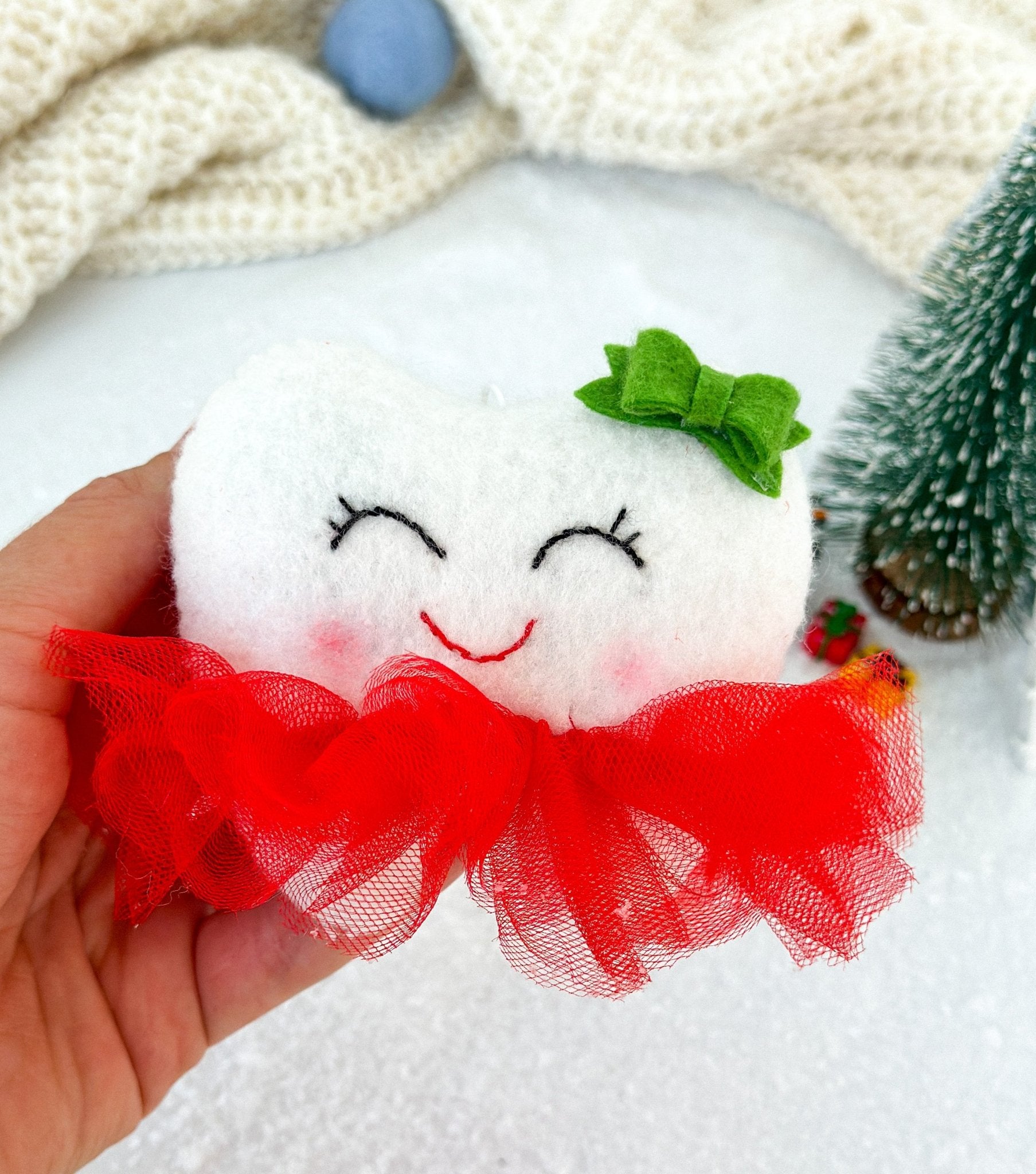 Christmas Tooth Fairy Ornament - WoollyFox