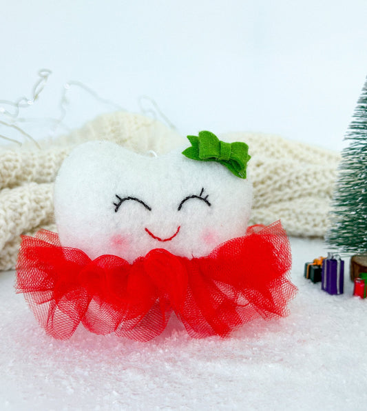 Christmas Tooth Fairy Ornament - WoollyFox