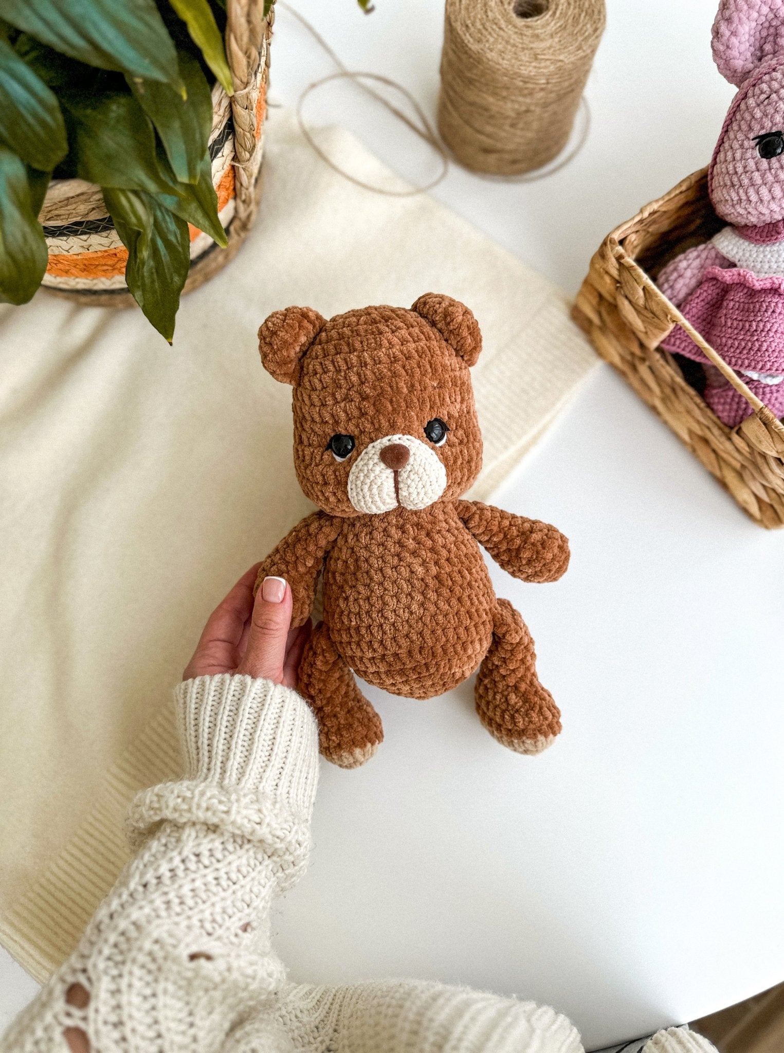 Crochet Bear Plushie - WoollyFox