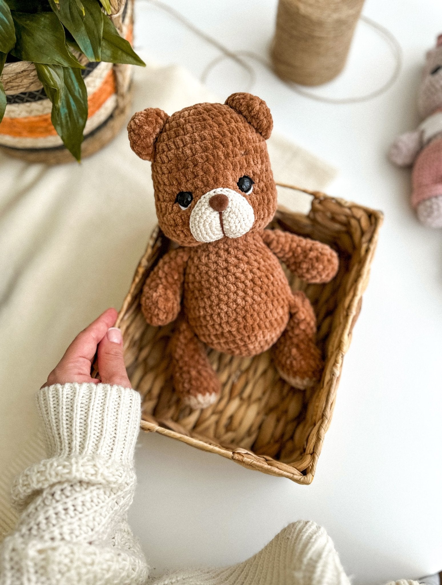 Crochet Bear Plushie - WoollyFox