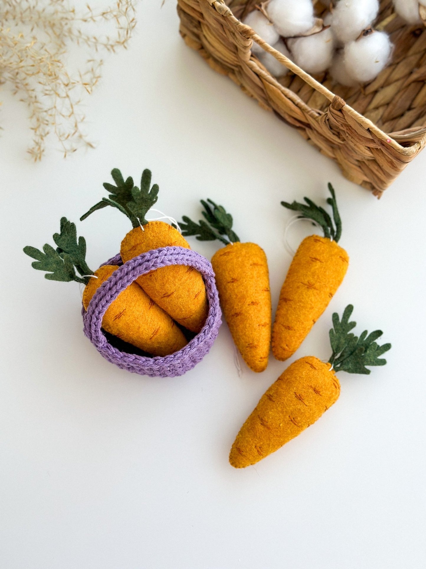 Easter Carrot Ornaments - WoollyFox