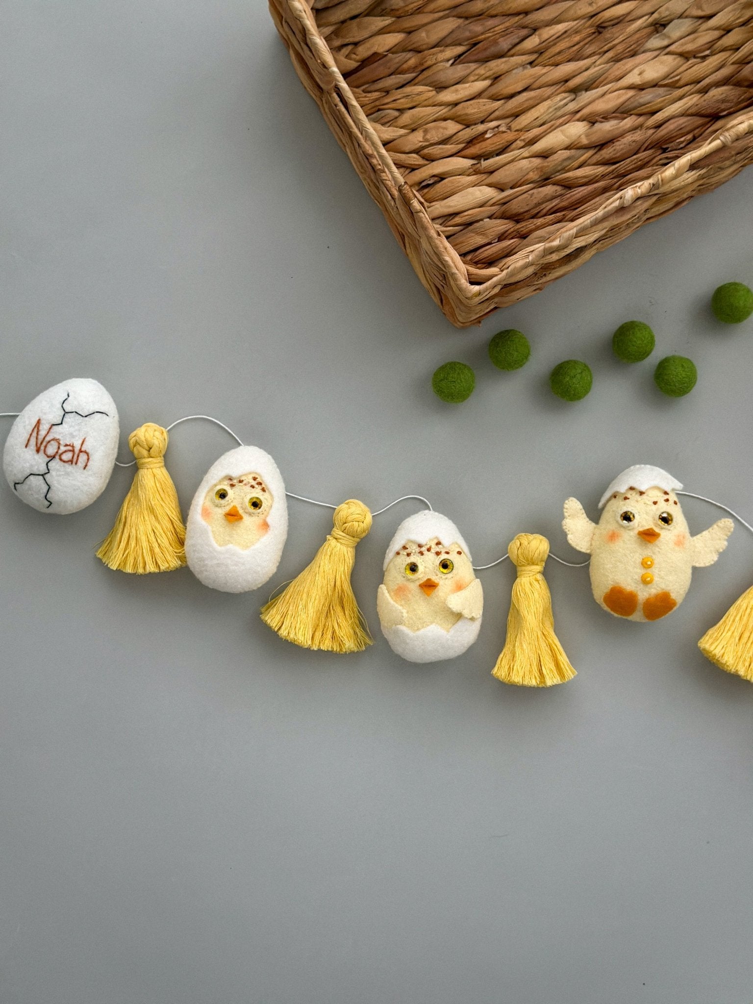 Easter Chicken Garland - WoollyFox