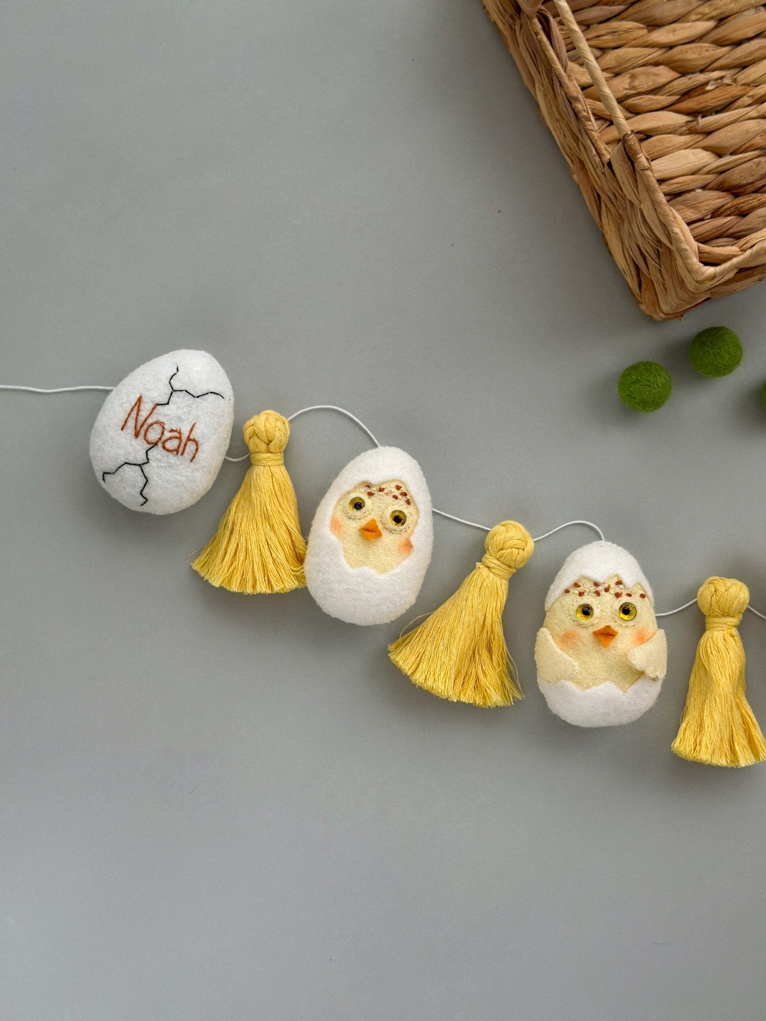 Easter Chicken Garland - WoollyFox