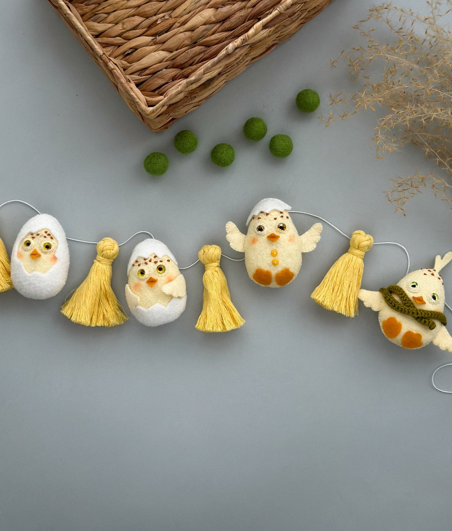 Easter Chicken Garland - WoollyFox