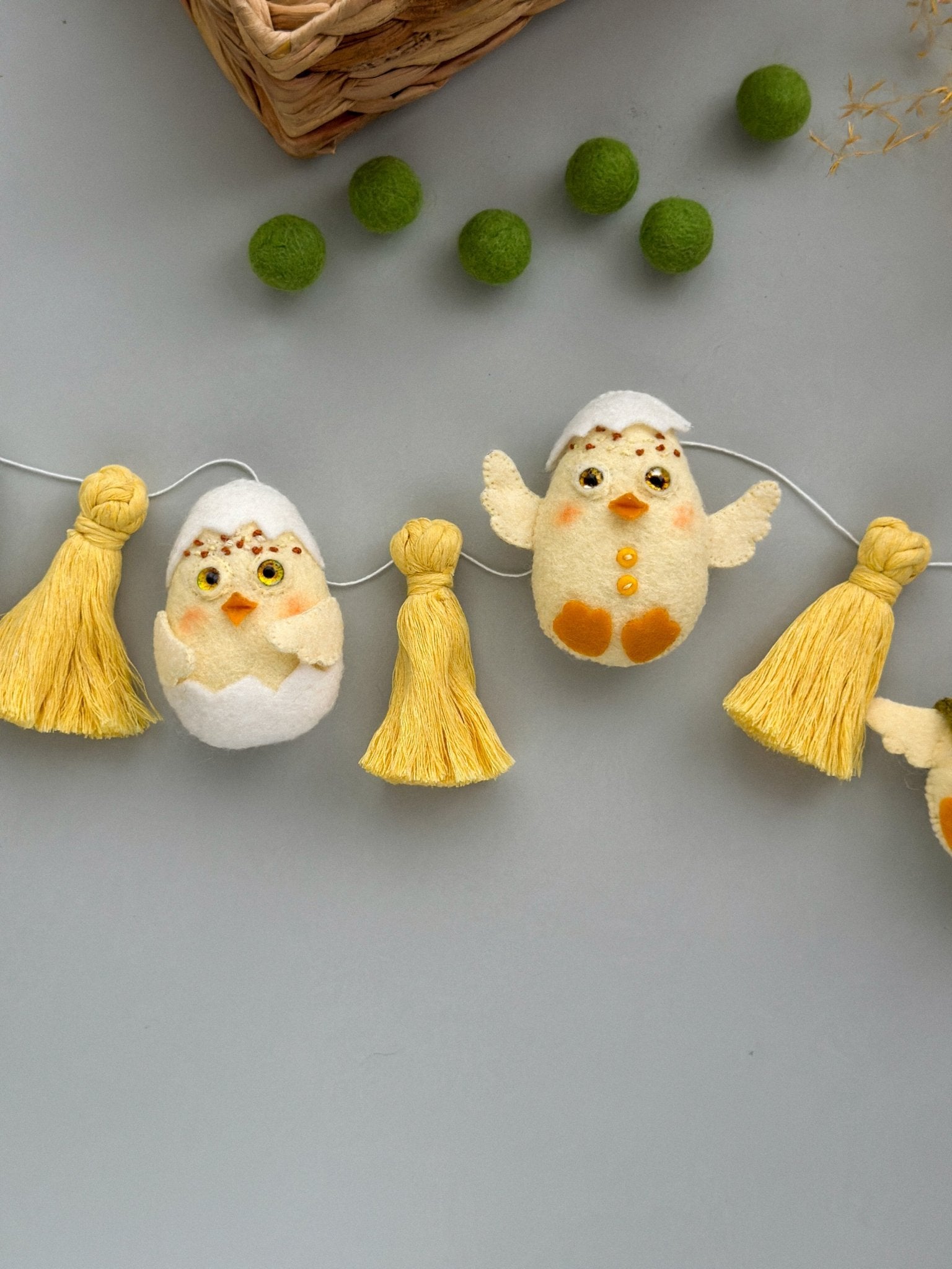 Easter Chicken Garland - WoollyFox