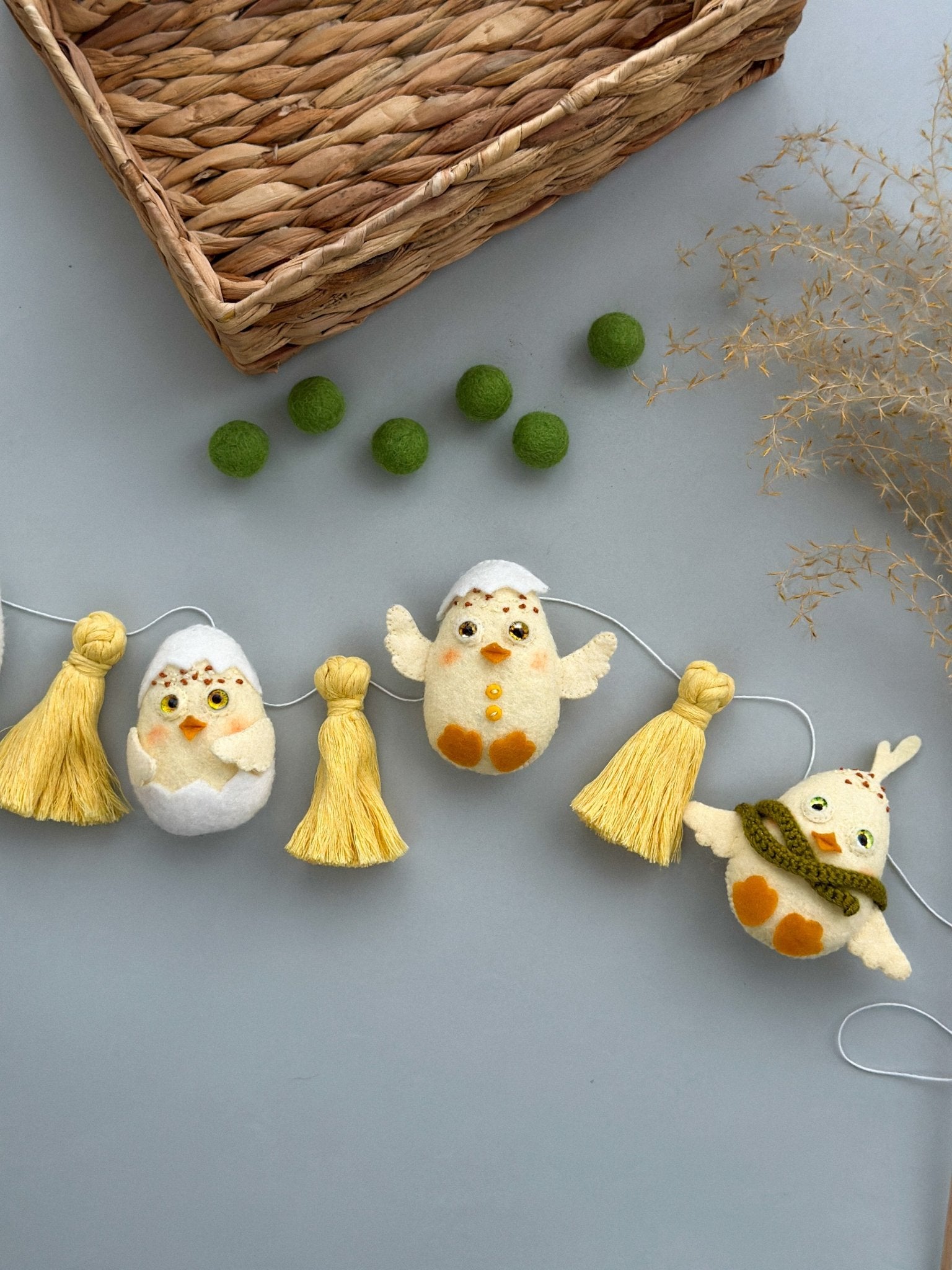 Easter Chicken Garland - WoollyFox