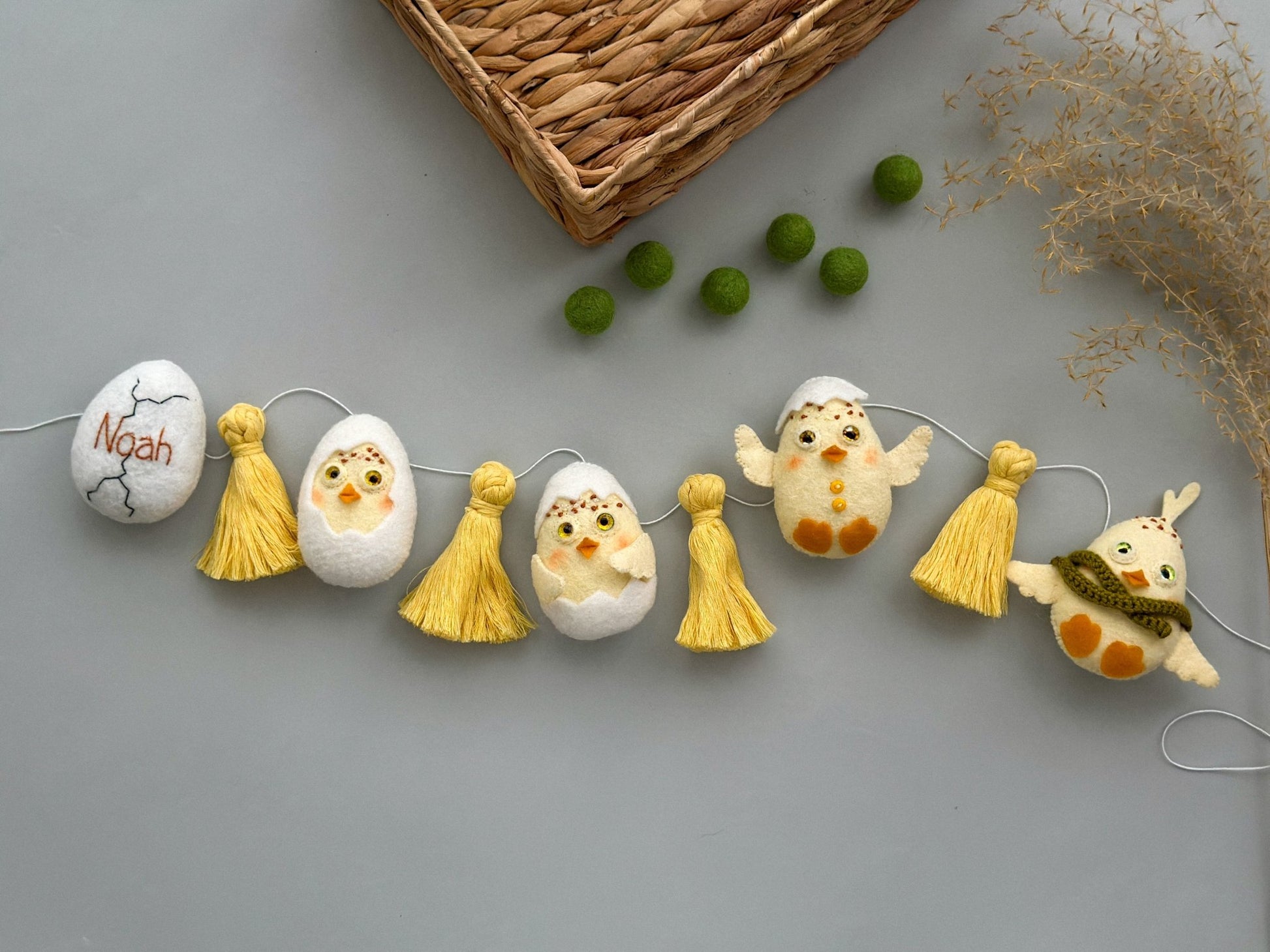 Easter Chicken Garland - WoollyFox