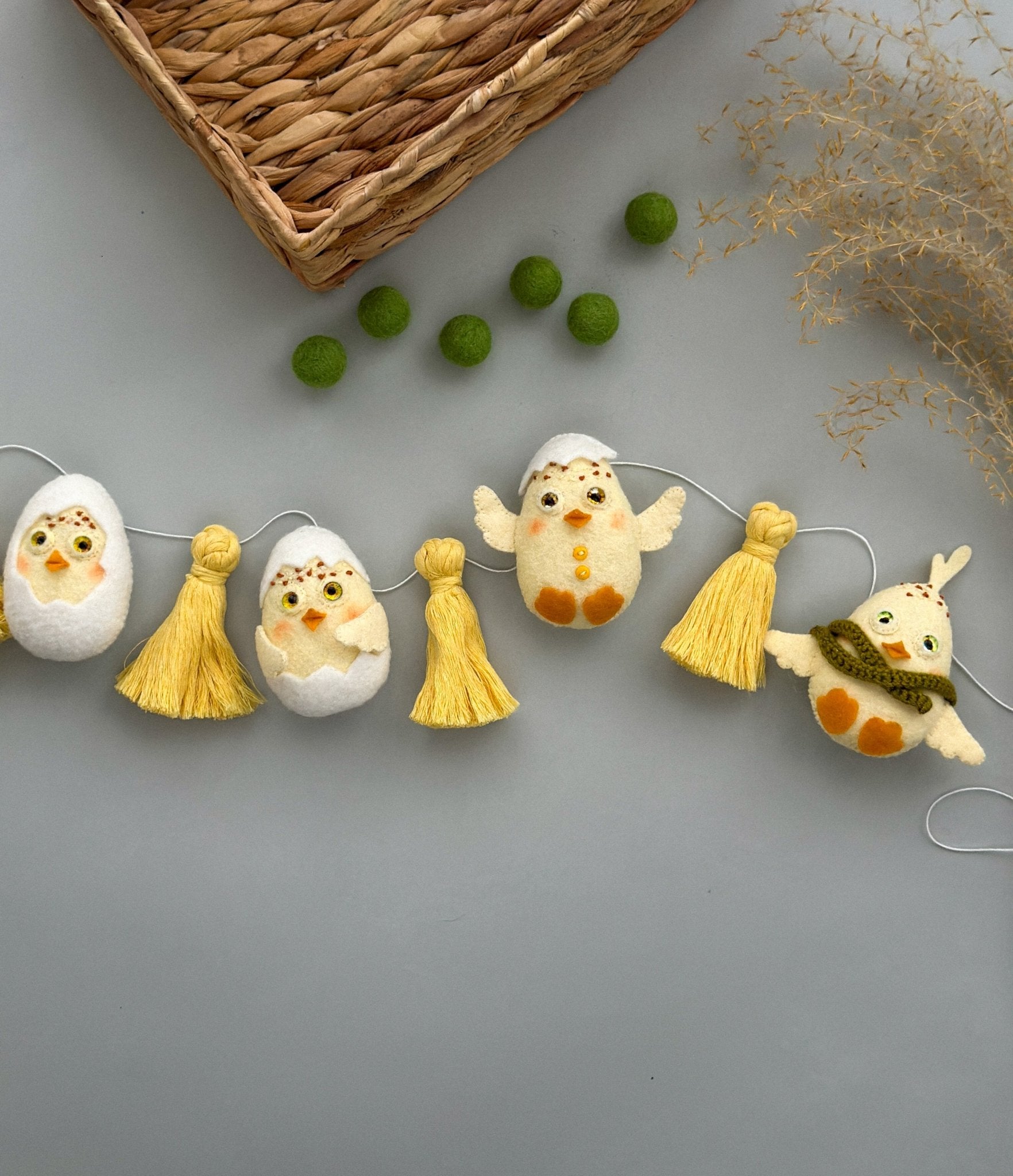 Easter Chicken Garland - WoollyFox