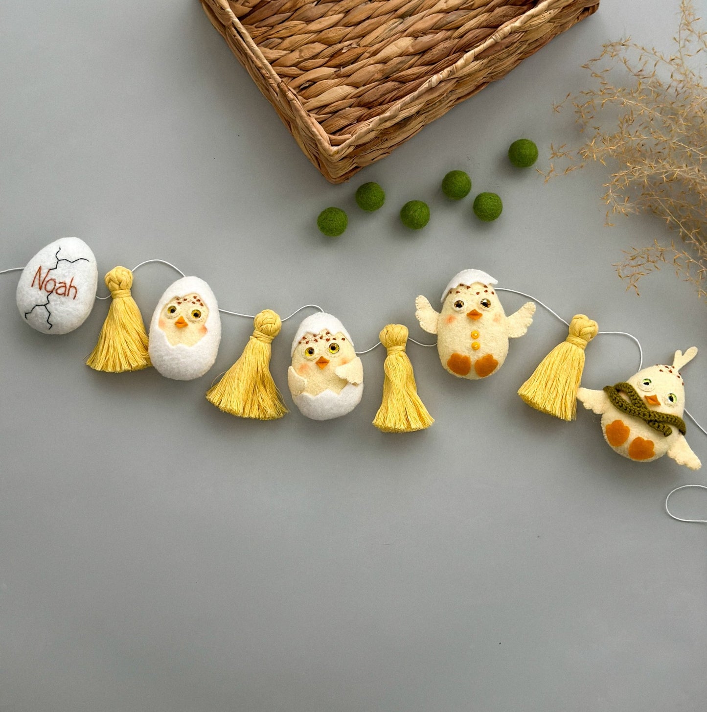 Easter Chicken Garland - WoollyFox