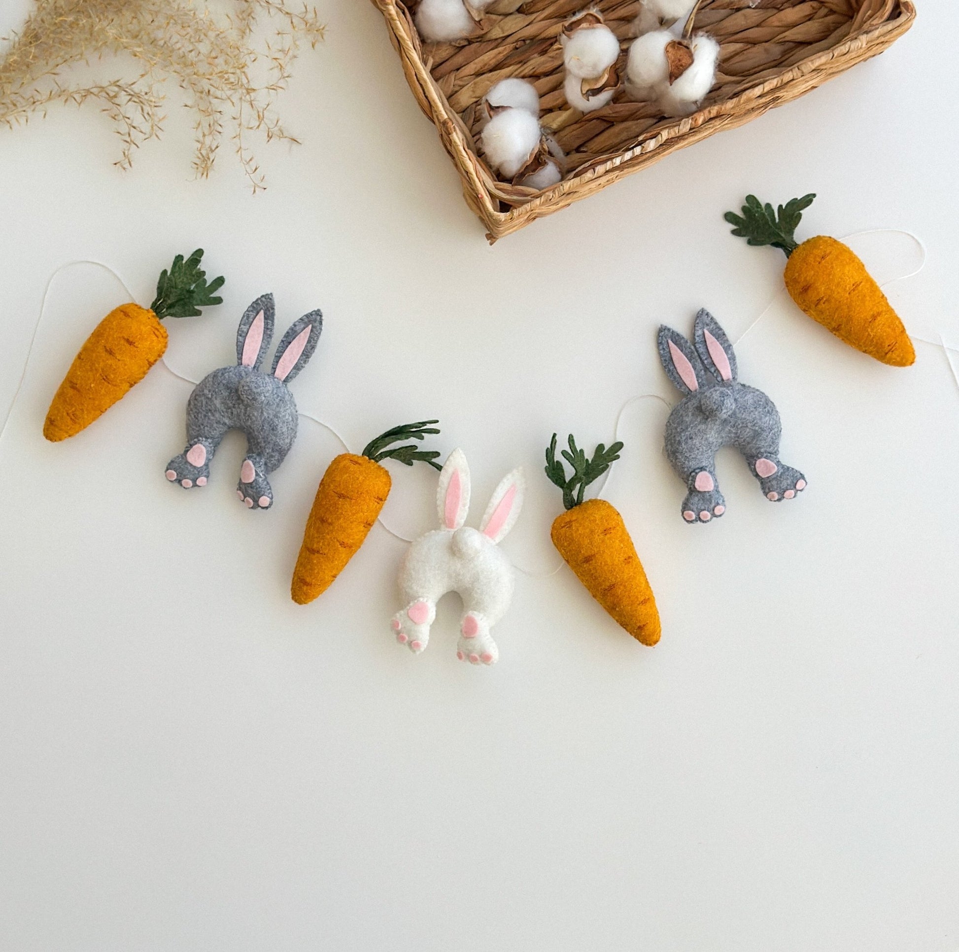 Easter Garland Rabbit And Carrot - WoollyFox