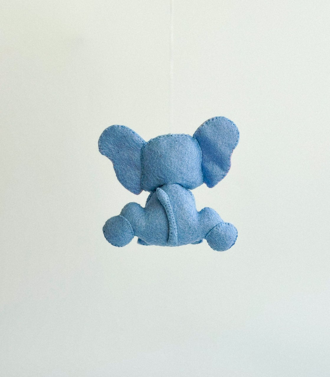 Elephant Felt Ornament | Handmade Felt Toy | Safari Animal Decor - WoollyFox