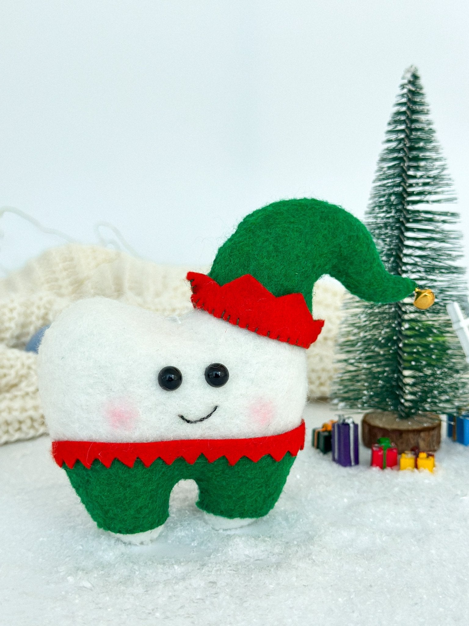 Elf Tooth Christmas Ornament - WoollyFox