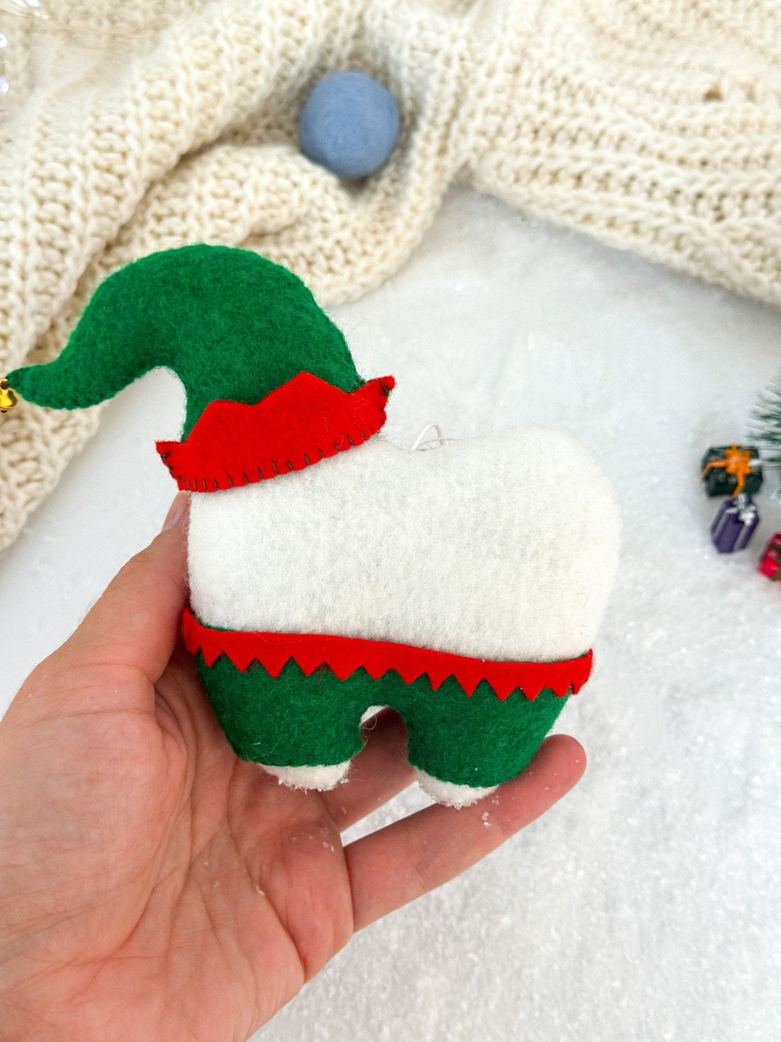 Elf Tooth Christmas Ornament - WoollyFox