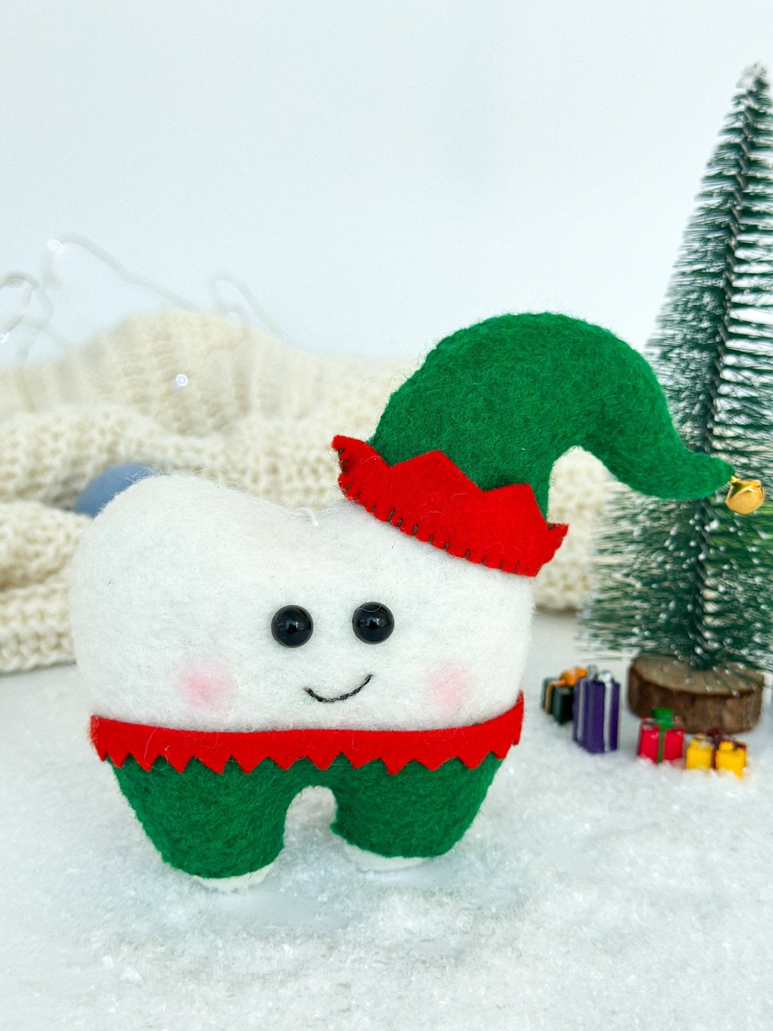 Elf Tooth Christmas Ornament - WoollyFox