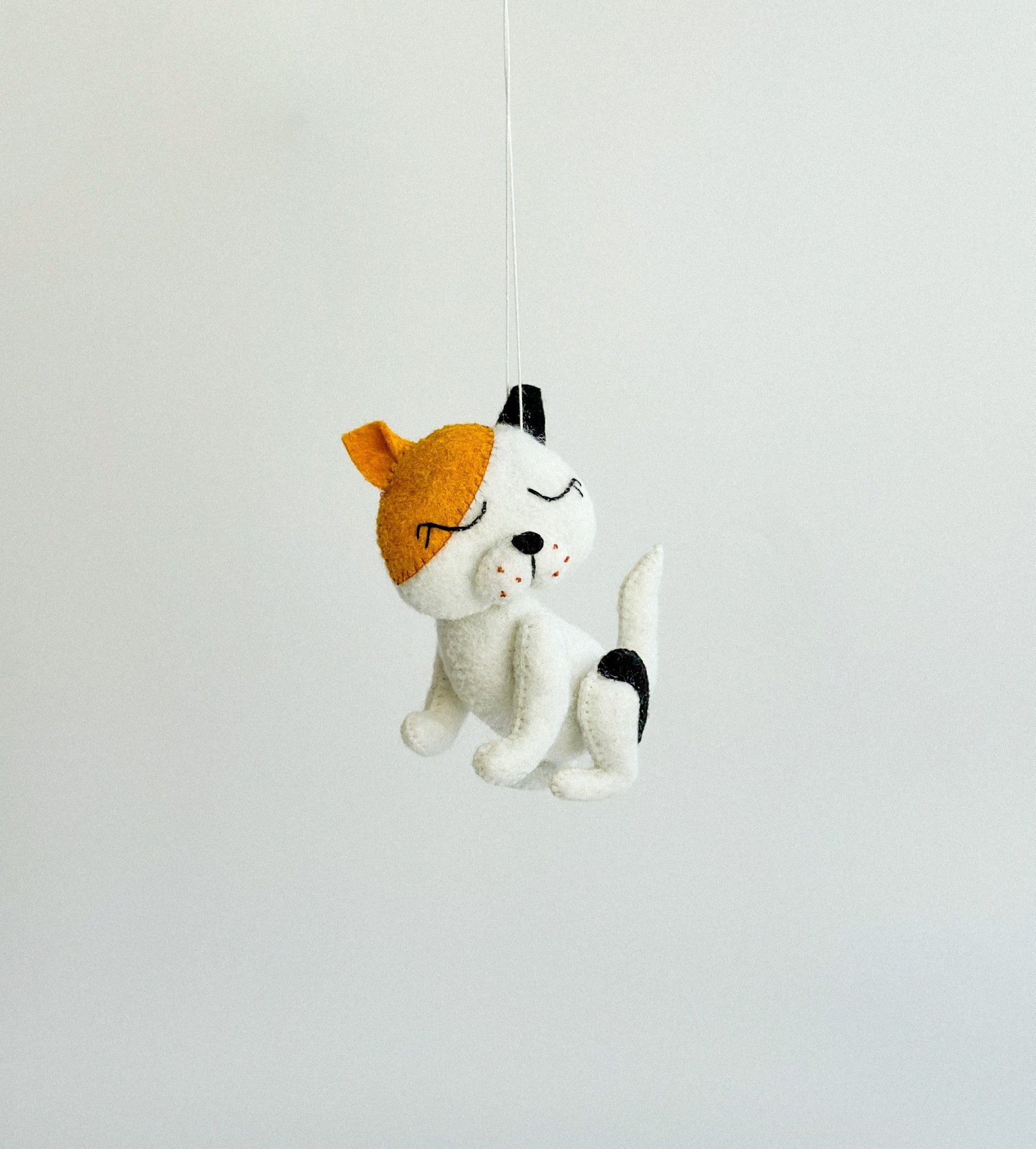 Felt Cat Ornament - WoollyFox