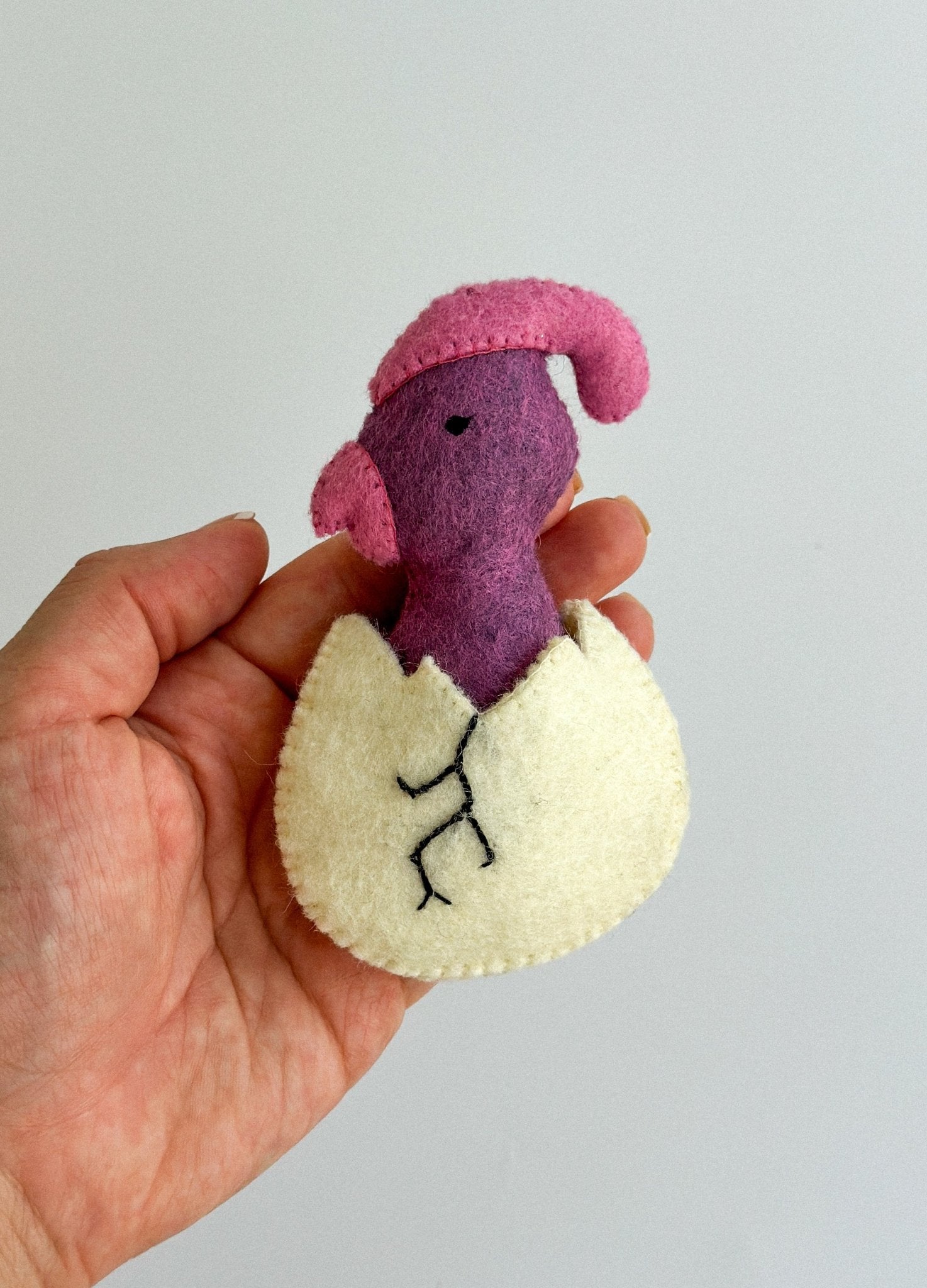 Felt Dinosaur Ornament - WoollyFox