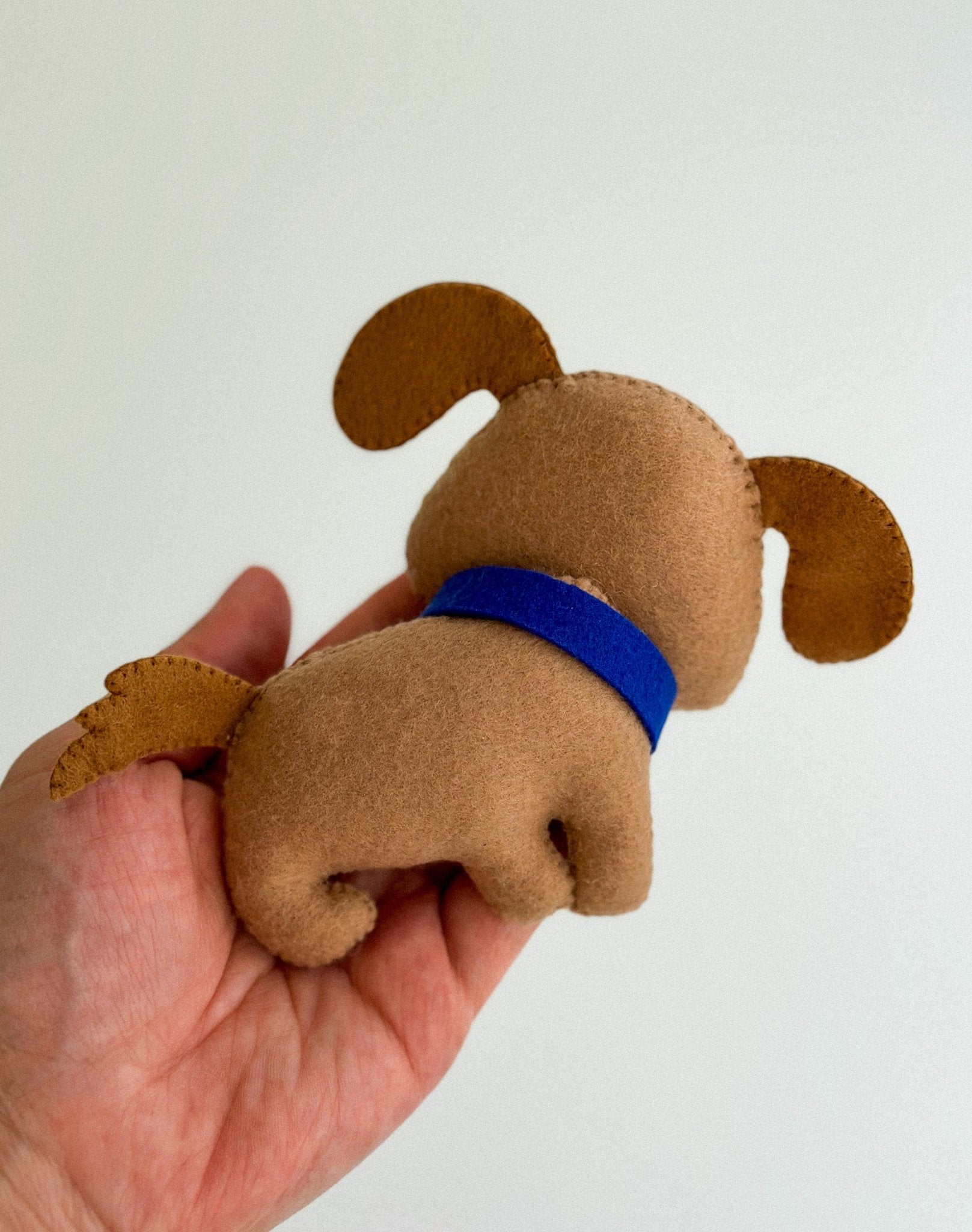 Felt Dog Ornament – Handmade Animal Decor for Nursery or Gift - WoollyFox