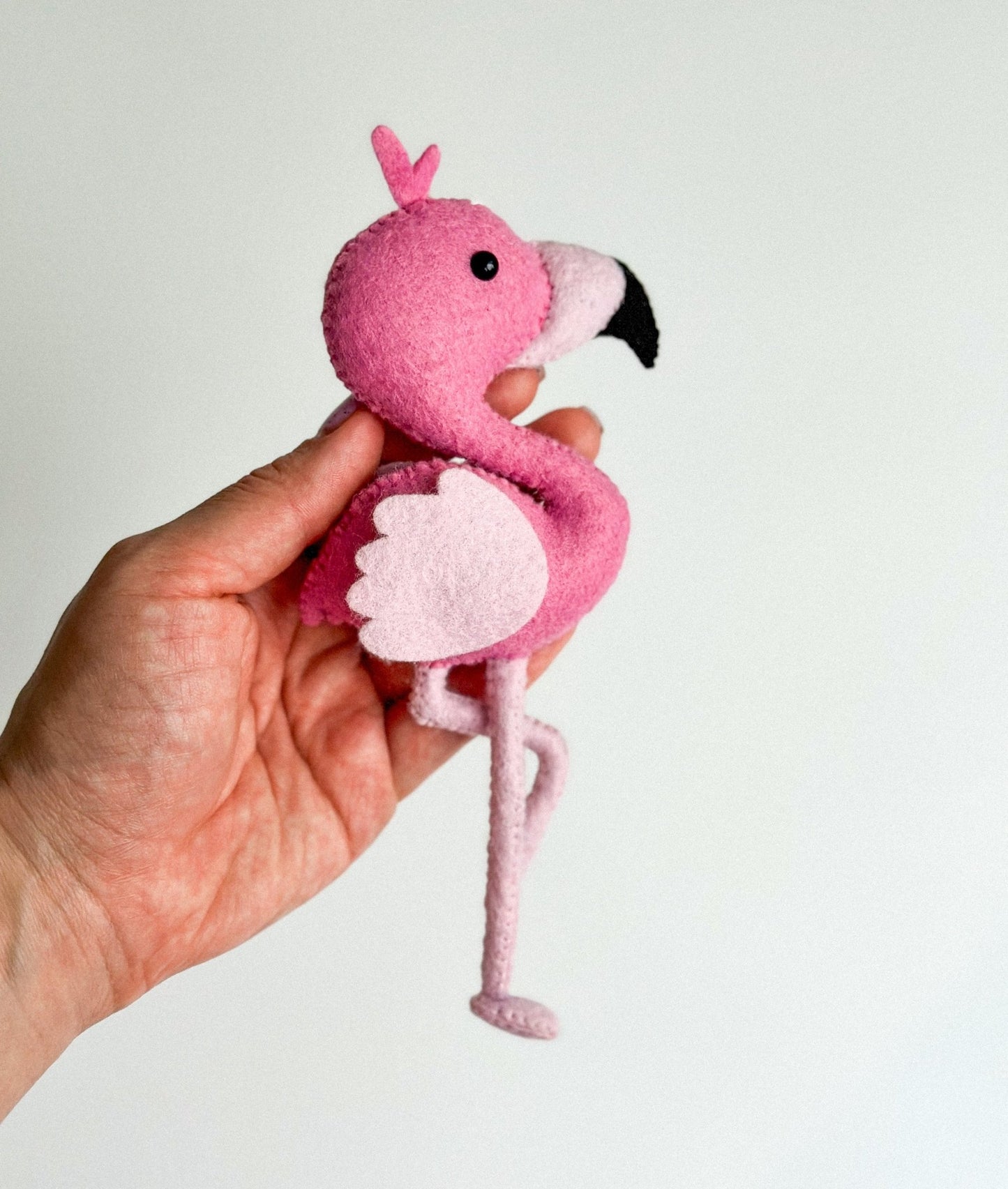 Felt Flamingo Ornament - WoollyFox