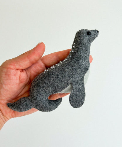 Felt Fur Seal Ornament - WoollyFox