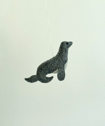 Felt Fur Seal Ornament - WoollyFox
