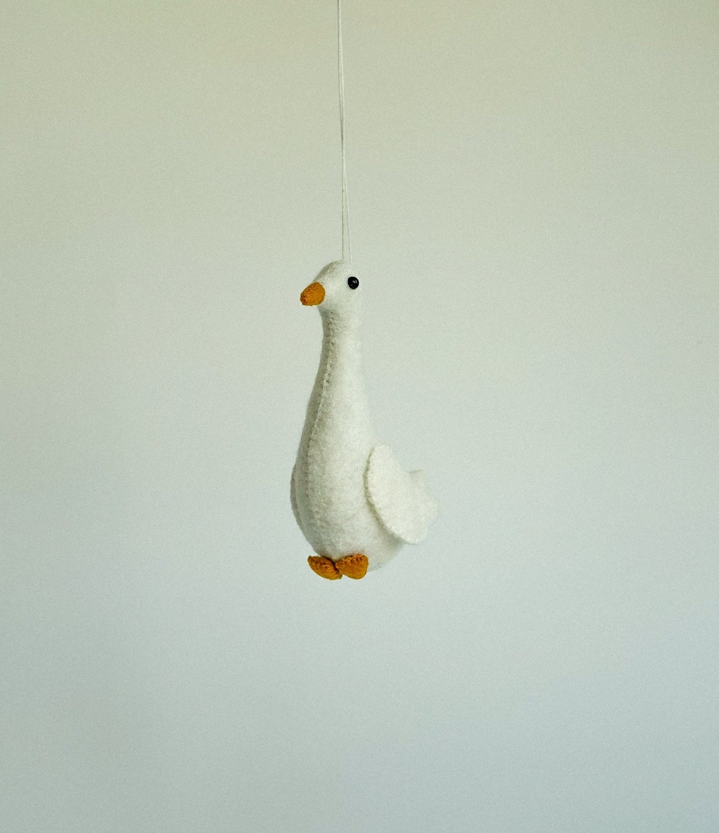 Felt Goose Ornament - WoollyFox