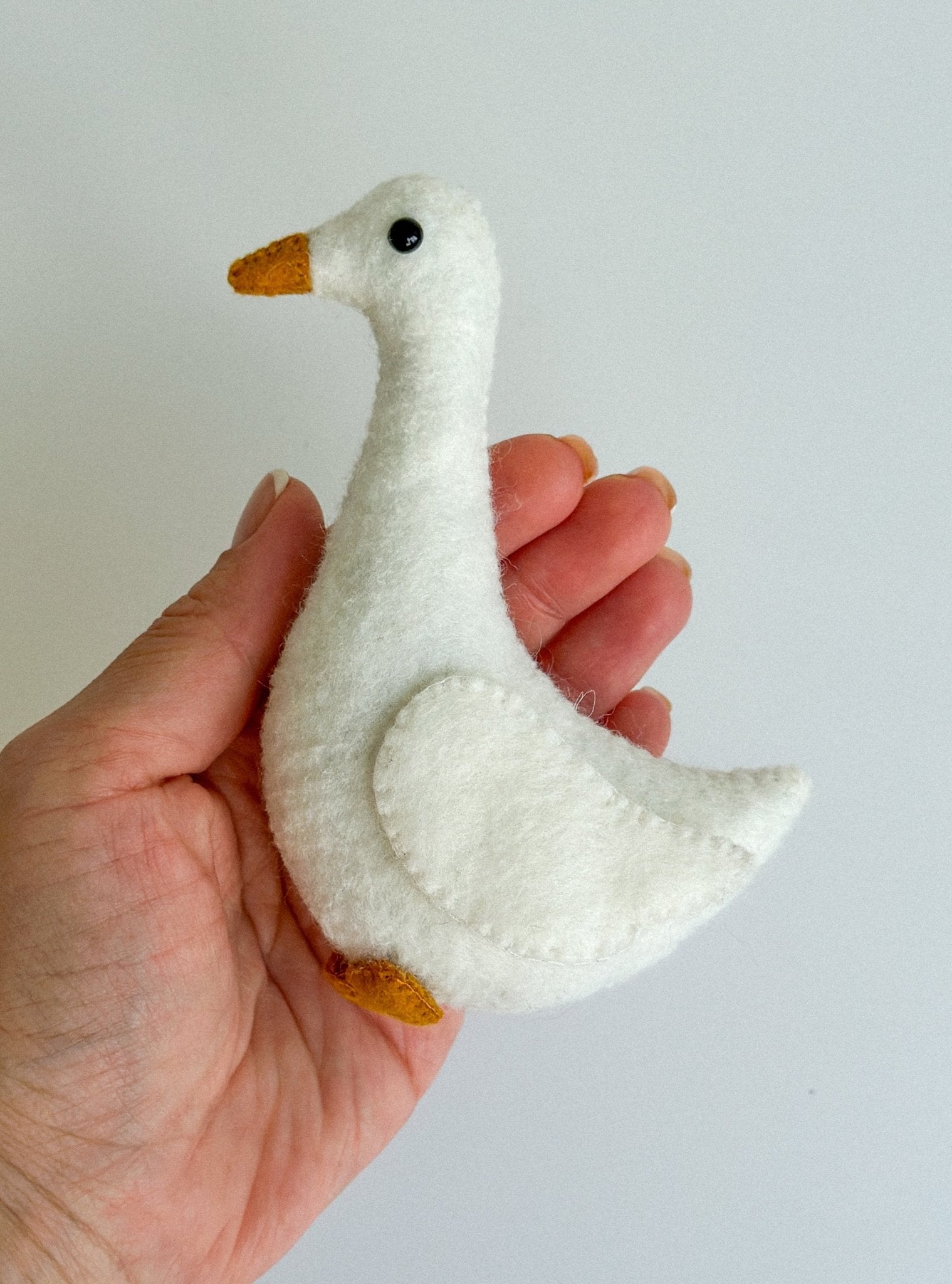 Felt Goose Ornament - WoollyFox