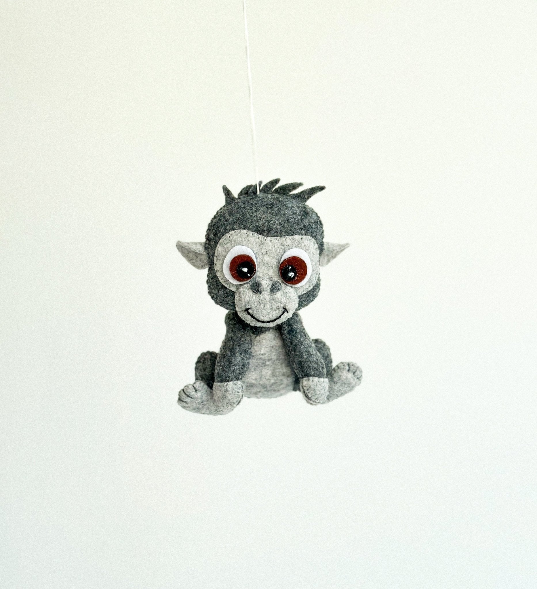 Felt Gorilla Ornament - WoollyFox