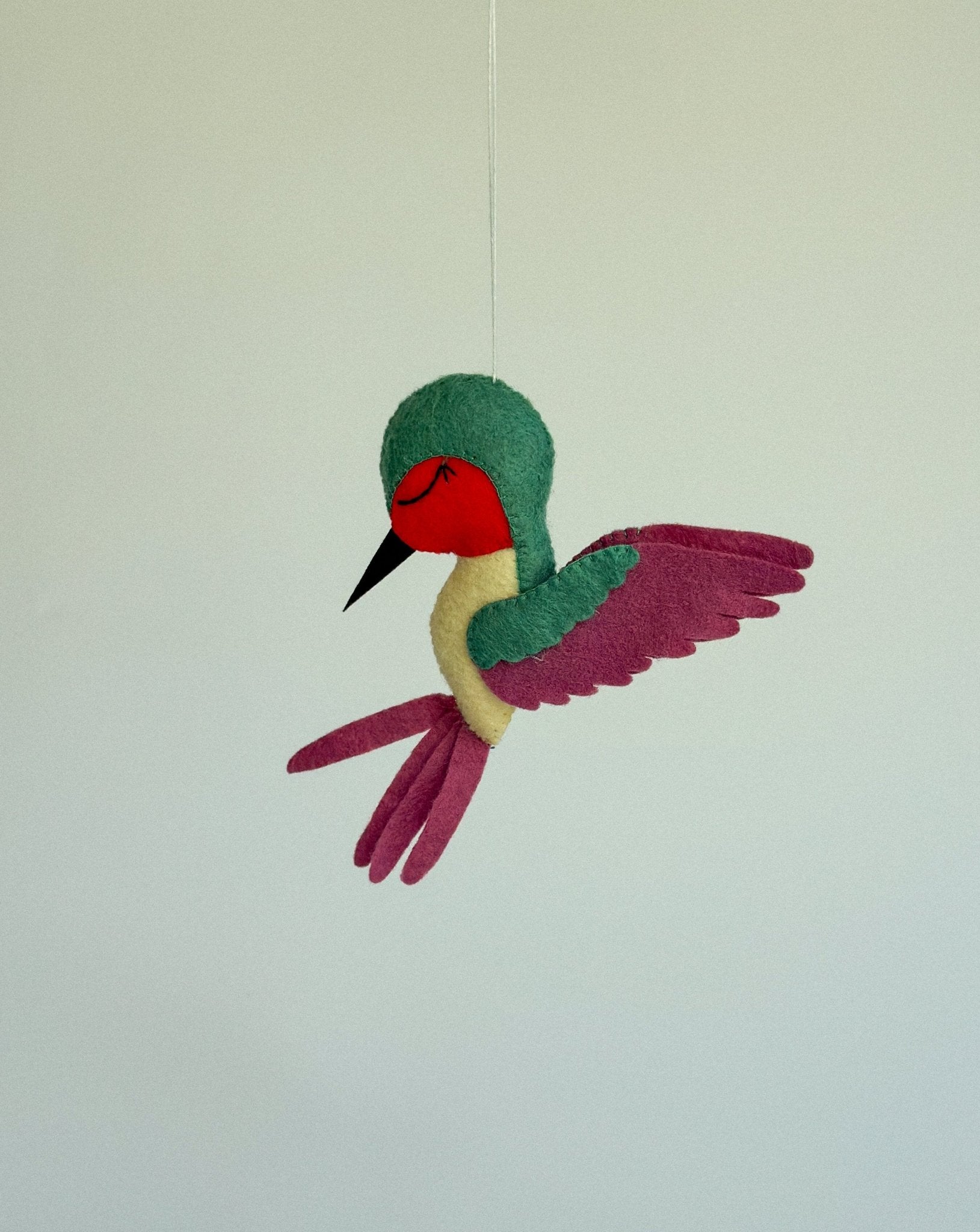 Felt Hummingbird Ornament - WoollyFox