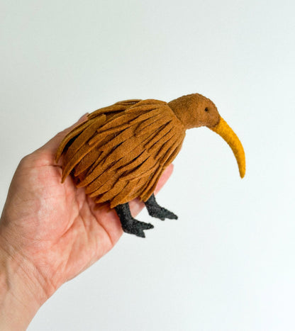 Felt Kiwi Apteryx Ornament - WoollyFox