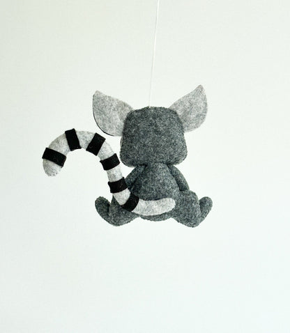 Felt Lemur Ornament - WoollyFox