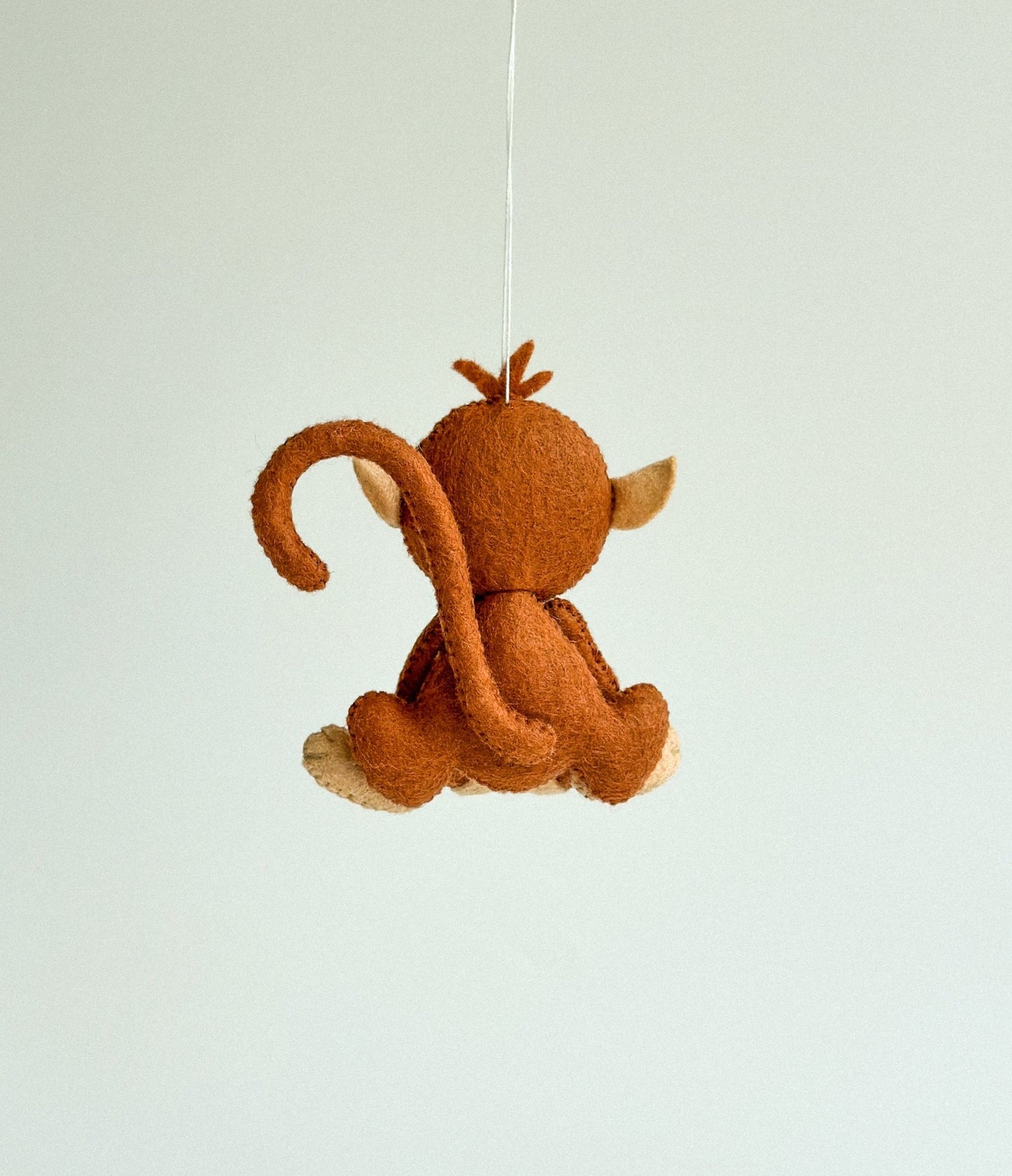 Felt Monkey Ornament - WoollyFox