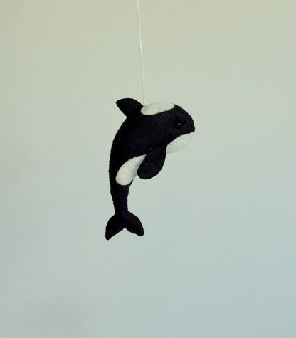 Felt Orca Ornament - WoollyFox